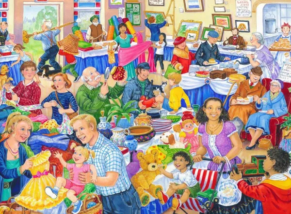 House of Puzzles Jumble Sale - BIG 500 Piece Jigsaw Puzzle