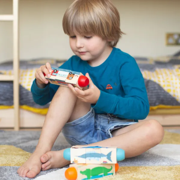 Bigjigs Toys Jungle Twist Blocks