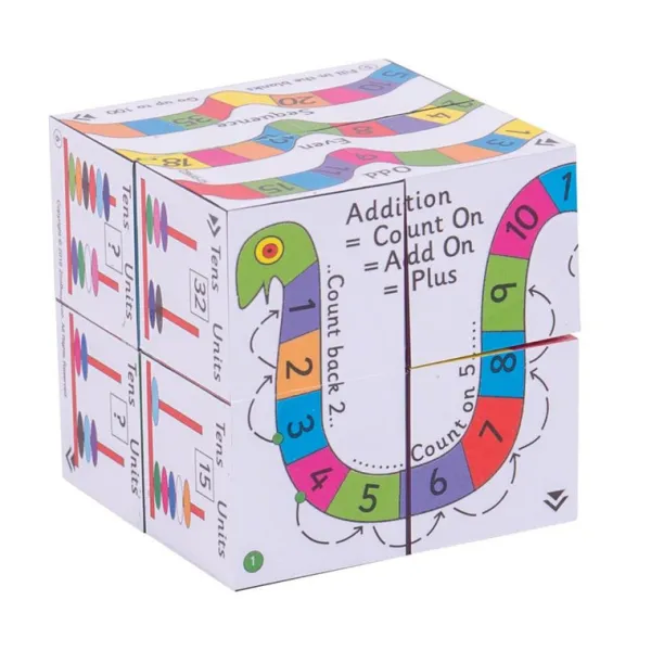 ZooBooKoo Key Stage 1 Cube Book Pack - Add & Subtract and Spelling Cubes