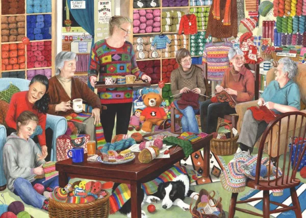 House of Puzzles Knit & Natter - 1000 Piece Jigsaw Puzzle