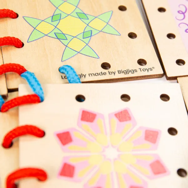 Bigjigs Toys Lacing Tiles - DAMAGED BOX