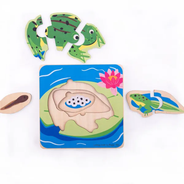 Bigjigs Toys Lifecycle Layer Puzzle - Frog