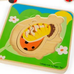 Bigjigs Toys Lifecycle Layer Puzzle - Ladybug