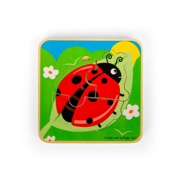 Bigjigs Toys Lifecycle Layer Puzzle - Ladybug