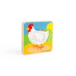 Bigjigs Toys Lifecycle Puzzle - Chicken