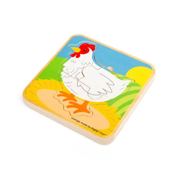 Bigjigs Toys Lifecycle Puzzle - Chicken