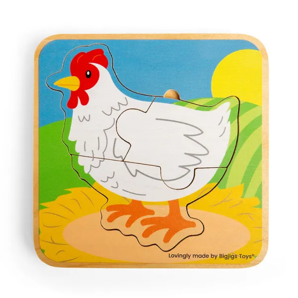 Bigjigs Toys Lifecycle Puzzle - Chicken