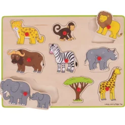 Bigjigs Toys Lift Out Puzzle - Safari