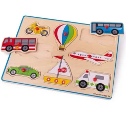 Bigjigs Toys Lift Out Puzzle - Transport