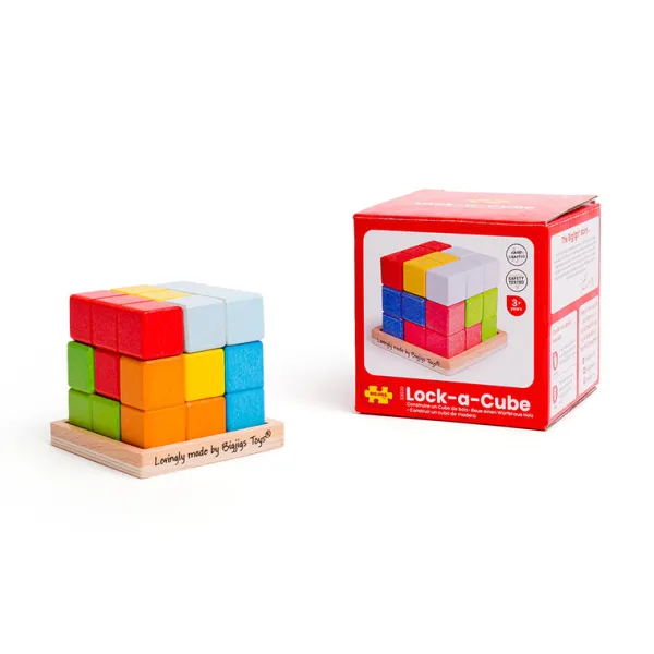 Bigjigs Toys Lock-a-Cube