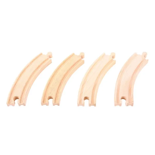 Bigjigs Rail Long Curves (Pack of 4)