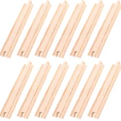 Bigjigs Rail Long Straights (Pack of 12)