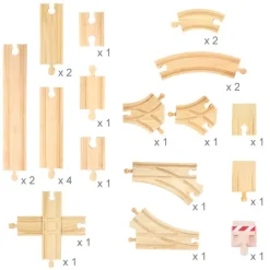 Bigjigs Rail Low Level Track Expansion Pack