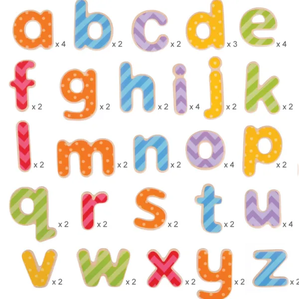 Bigjigs Toys Magnetic Letters - Lowercase