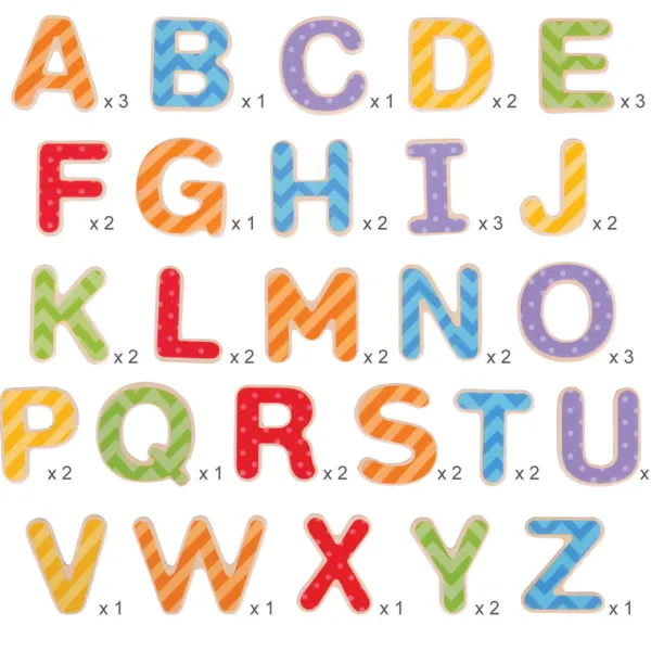 Bigjigs Toys Magnetic Letters - Uppercase