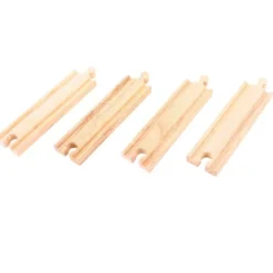 Bigjigs Rail Medium Straights (Pack of 4)