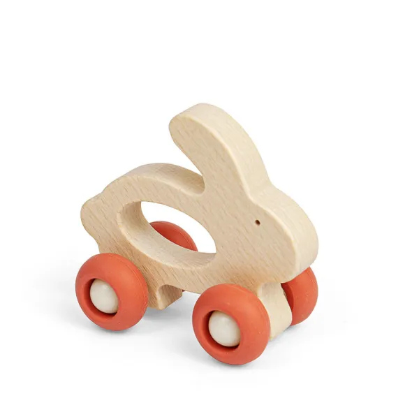Bigjigs Toys Mini Animal Push Alongs - Rabbit