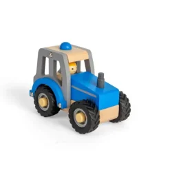 Bigjigs Toys Mini Blue Tractor