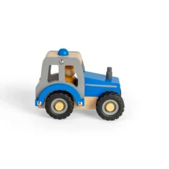 Bigjigs Toys Mini Blue Tractor