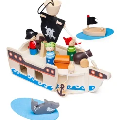 Bigjigs Toys Mini Pirate Ship Playset