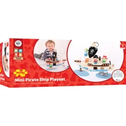 Bigjigs Toys Mini Pirate Ship Playset