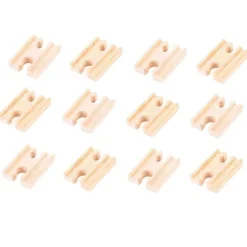 Bigjigs Rail Mini Track Female/Female (Pack of 12)