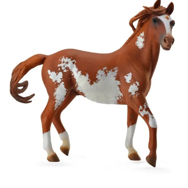 CollectA Mustang Stallion Chestnut Overo (Deluxe)