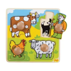 Bigjigs Toys My First Peg Puzzle Farm