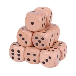 Bigjigs Toys Natural Giant Dice (Pack of 12)