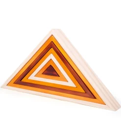 Bigjigs Toys Natural Wooden Stacking Triangles