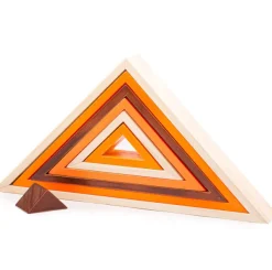 Bigjigs Toys Natural Wooden Stacking Triangles