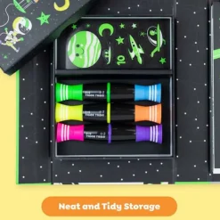 Tiger Tribe Neon Colouring Set - Outer Space