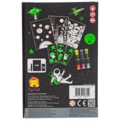 Tiger Tribe Neon Colouring Set - Outer Space