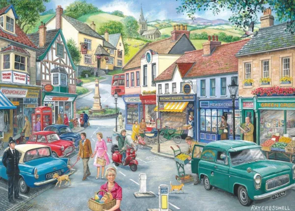 House of Puzzles No.23 - At The Shops - 1000 Piece Jigsaw Puzzle