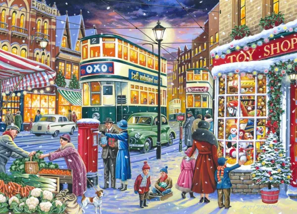 House of Puzzles No.19 - Catching The Tram - 1000 Piece Jigsaw Puzzle