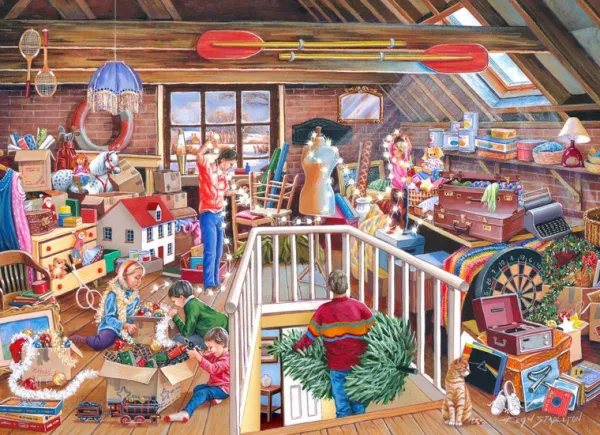 House of Puzzles No.22 - Hunt The Baubles - 1000 Piece Jigsaw Puzzle