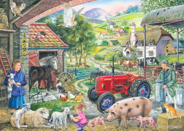 House of Puzzles No.2 - On The Farm - 1000 Piece Jigsaw Puzzle