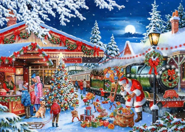 House of Puzzles No.18 - Santa's Express - 500 Piece Jigsaw Puzzle