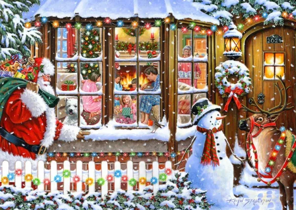 House of Puzzles No.16 - With Love From Santa - 1000 Piece Jigsaw Puzzle