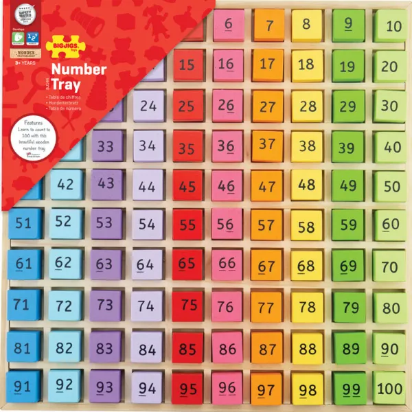 Bigjigs Toys Number Tray