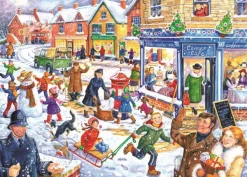 House of Puzzles Out In The Snow - BIG 250 Piece Jigsaw Puzzle