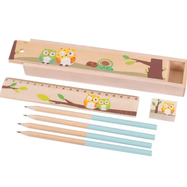 Bigjigs Toys Owl Pencil Box Songbird