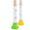 Bigjigs Toys Pack of Two Trumpet (Green/Yellow)
