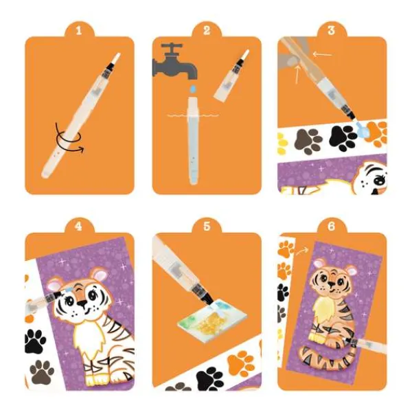 Tiger Tribe Paint A Picture Set - Wild Animals