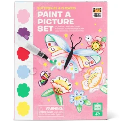 Tiger Tribe Paint-a-Picture Set - Butterflies & Flowers