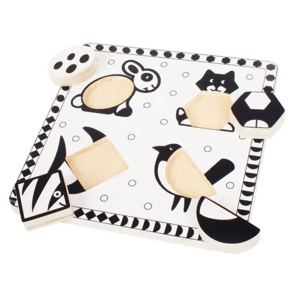 Bigjigs Toys Pets Black and White Puzzle