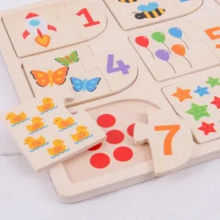 Bigjigs Toys Picture and Number Matching Puzzle