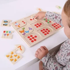 Bigjigs Toys Picture and Number Matching Puzzle