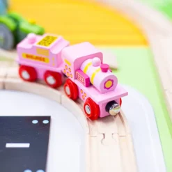 Bigjigs Rail Pink 123 Engine