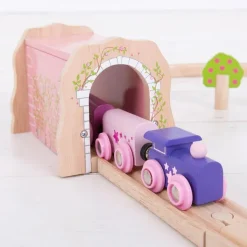 Bigjigs Rail Pink Brick Tunnel